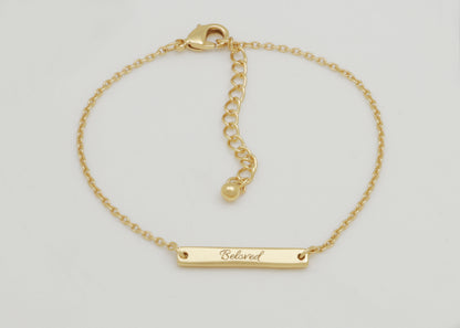 Mini Beloved Tag Bracelet