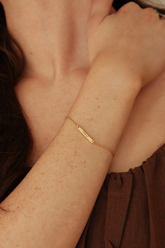 Mini Beloved Tag Bracelet