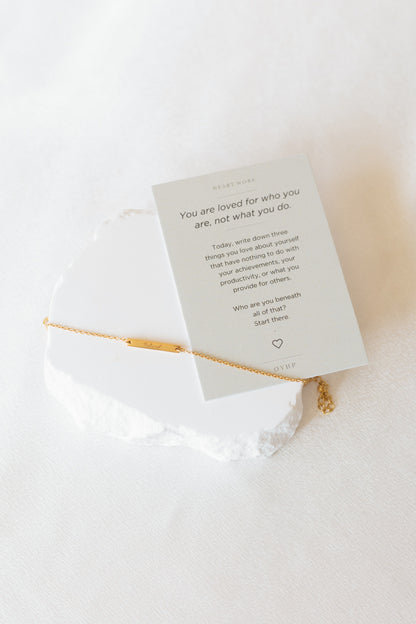 Mini Beloved Tag Bracelet