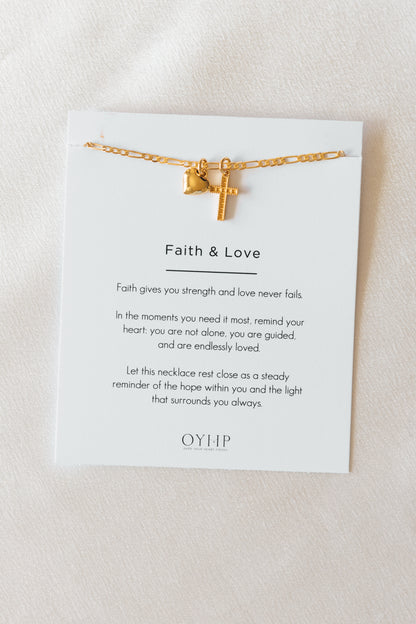 Faith + Love Necklace